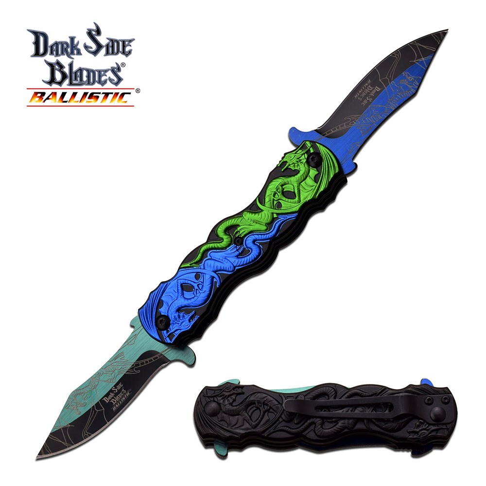 DARK SIDE BLADES - Double Bladed Knife 4.5 Closed