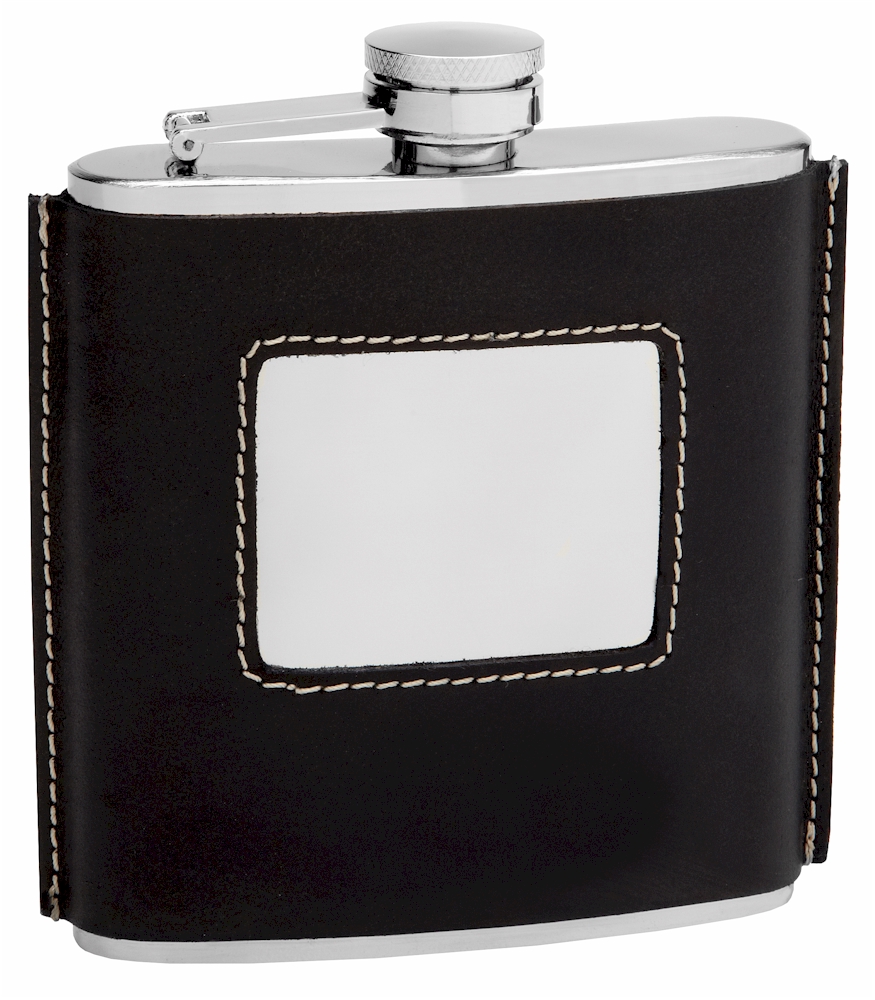 ''Hip Flask Holding 6 oz - Traditional 1920's Style Design - Pocket Size, Stainless Steel, Rustproof,