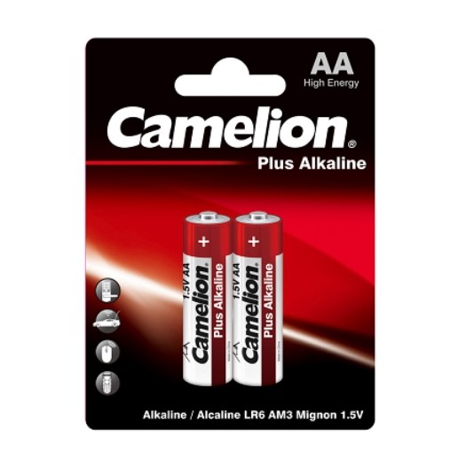 ''AA Plus Alkaline BATTERIES, 2 Pack''