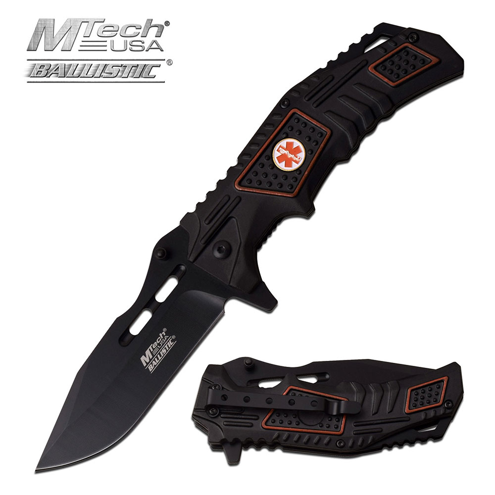 EMT Black Folding KNIFE