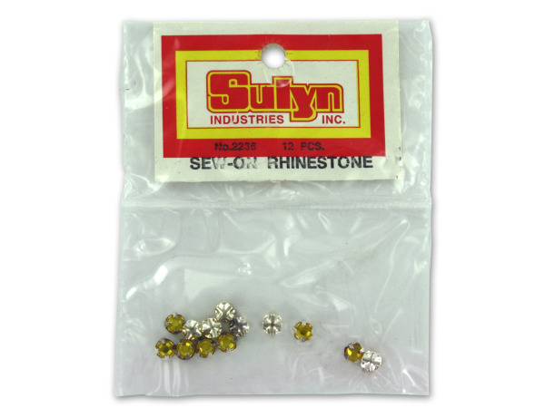 Sew-On Topaz Rhinestones