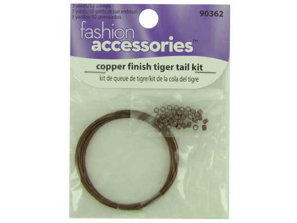 Copper finish tiger tail kit