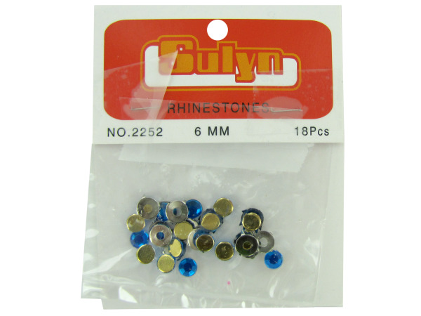 Blue Rhinestones with Mounts