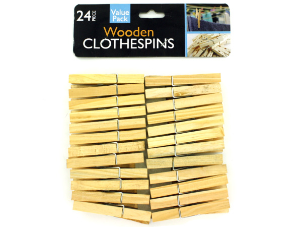 Wooden Clothespins Set