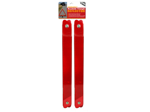 Emergency Roadside Reflective Triangle Set