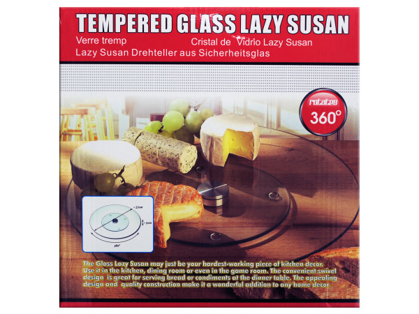 Tempered Glass Lazy Susan
