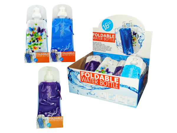16 oz. Foldable Water Bottle Countertop Display
