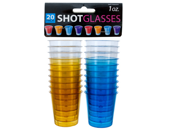 1 oz. Clear Plastic Shot Glasses