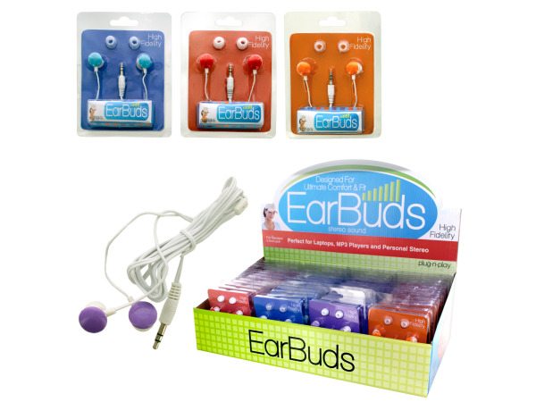 Colorful Ear Buds Countertop Display