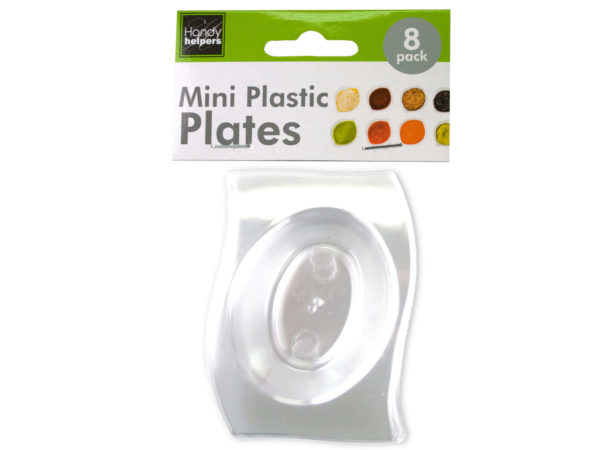 Clear Mini Plastic PLATES Set