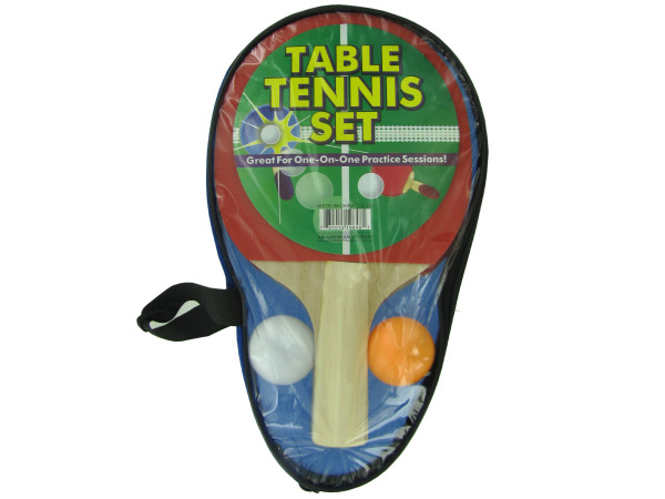 Portable Table Tennis Set in Carrying Case