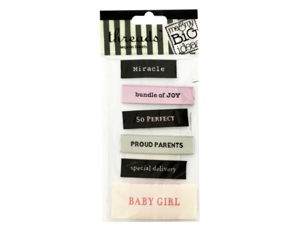 Baby Girl Woven Labels
