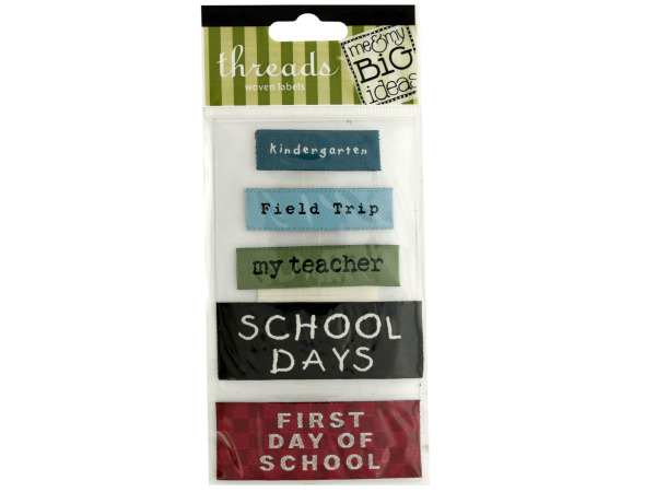 School Woven Labels