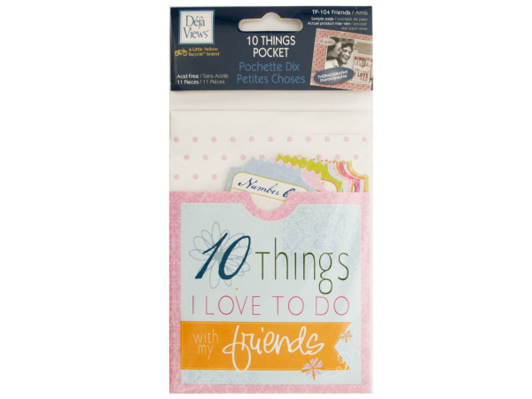 10 Things Friends Journaling Pocket