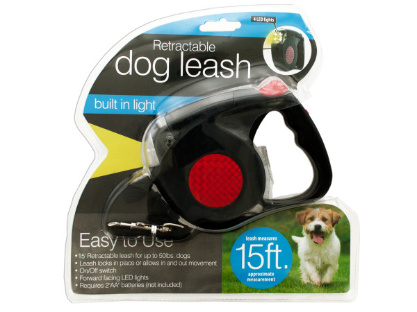 Retractable DOG Leash with LED Light