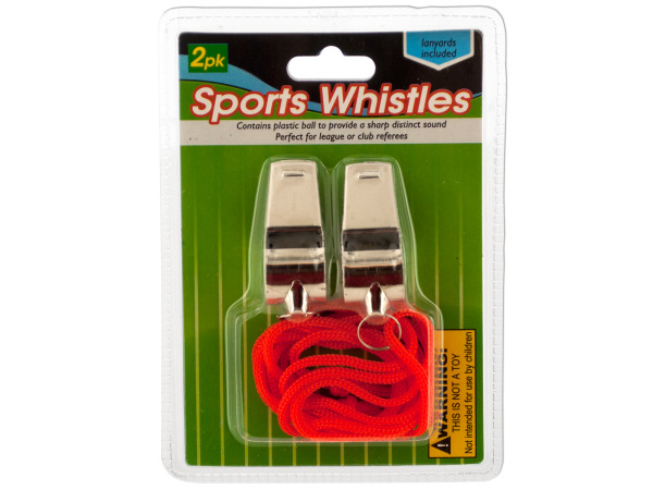 Sports Whistles with Lanyards