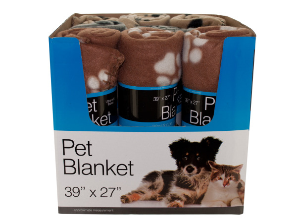 Paw Print Pet BLANKET Countertop Display