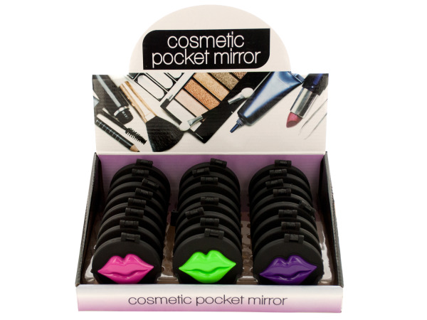 Lips COSMETIC Pocket Mirror Countertop Display