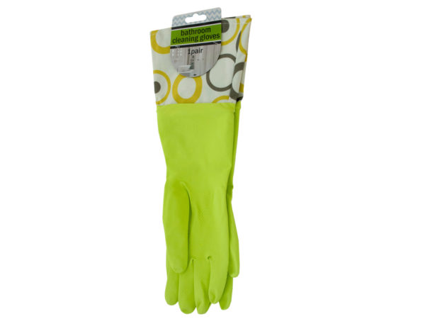Bathroom Cleaning GLOVES with Nylon Cuffs