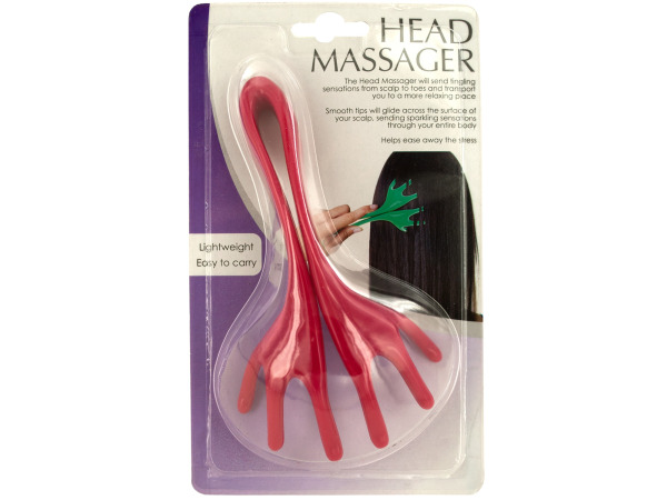 Flexible Plastic Head Massager
