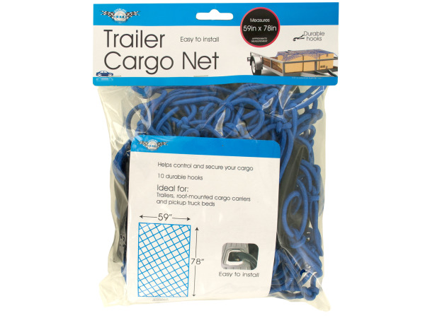 Trailer Cargo Net with Hooks