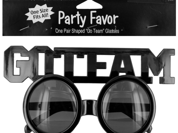 Go Team Shaped Party Favor Glasses