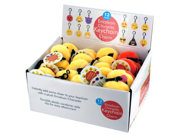 Emoticon Character Key Chain Charm Display