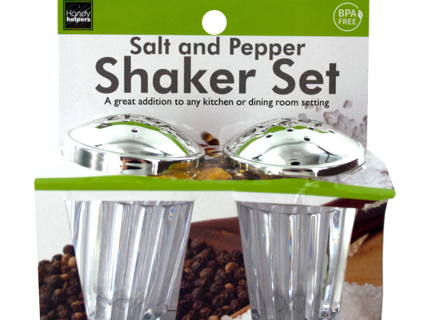 Crystal Look Salt & Pepper Shaker Set