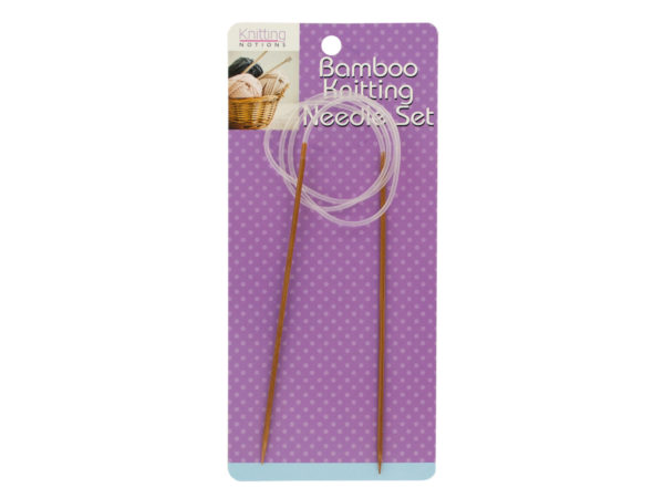 Circular BAMBOO Knitting Needle Set