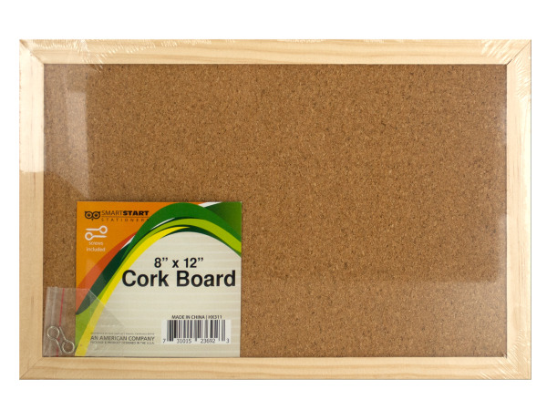 Wood FRAMEd Cork Board