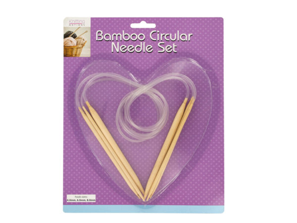 BAMBOO Circular Knitting Needle Set