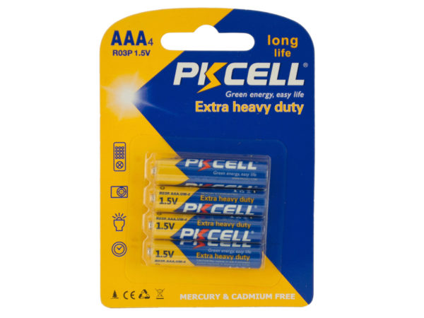 PKCELL Heavy Duty AAA Batteries