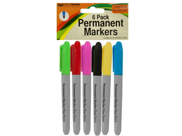 Colored Permanent Markers Set