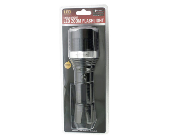 Extra Bright LED Zoom FLASHLIGHT with Dimmer Control