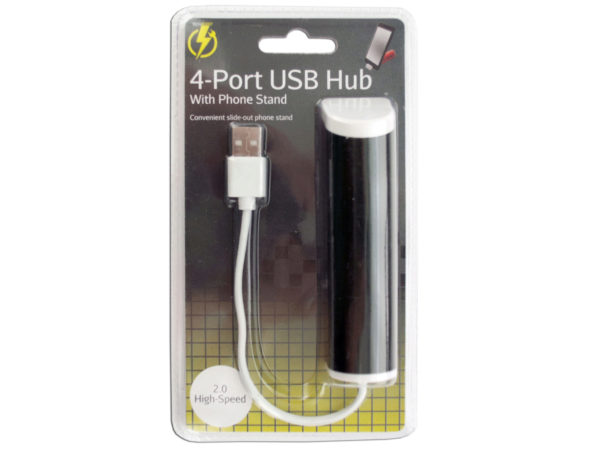 4-Port USB Hub with PHONE Stand