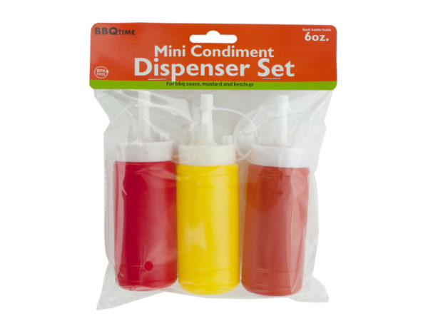 6 oz. Mini Condiment Dispenser Set