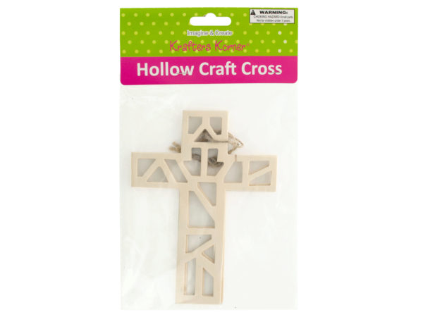 Hollow Wooden CRAFT Crosses Set