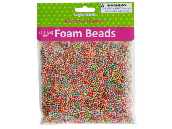 Multi-Colored Foam Craft Beads