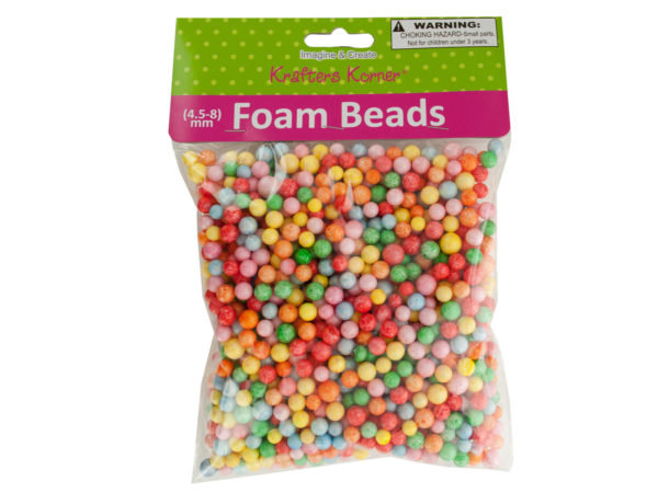 Large Multi-Colored Foam Craft Beads