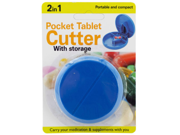 2 in 1 Pocket Tablet Cutter with Storage
