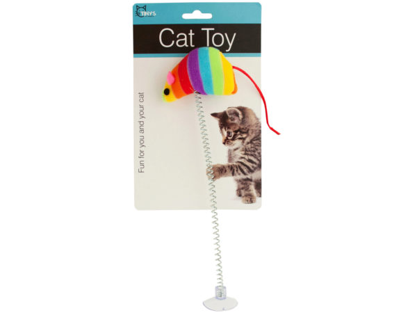 Mouse Spring Cat TOY with Suction Cup
