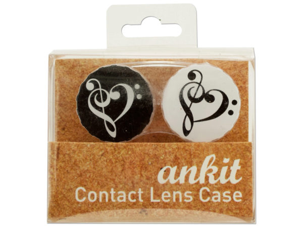 Heart Treble Print Contact Lens Case