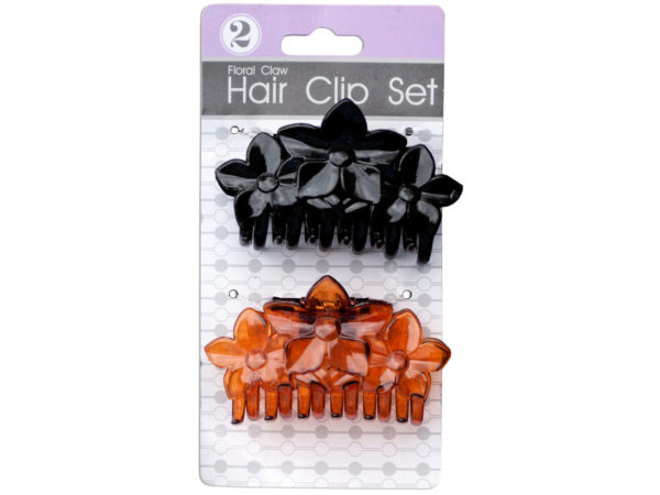 Floral Claw HAIR Clip Set