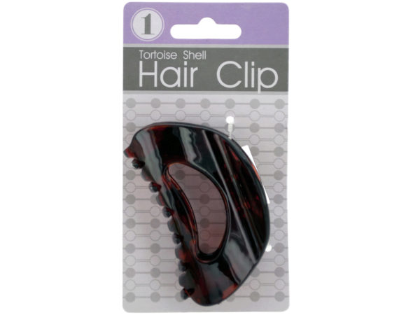 Rounded Tortoise Shell Claw HAIR Clip