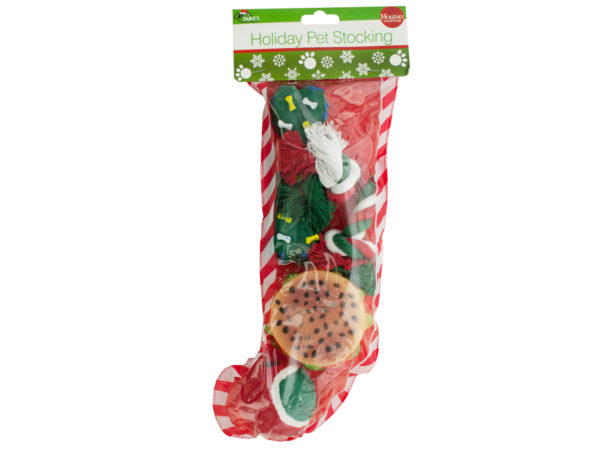 Holiday Stocking with Dog TOYs