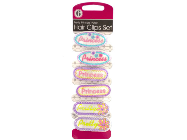 Pretty Princess Patch HAIR CLIPs Set