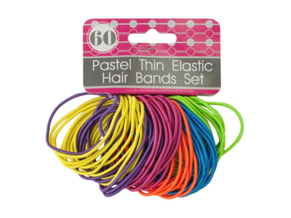 Pastel Thin Elastic HAIR Bands Set