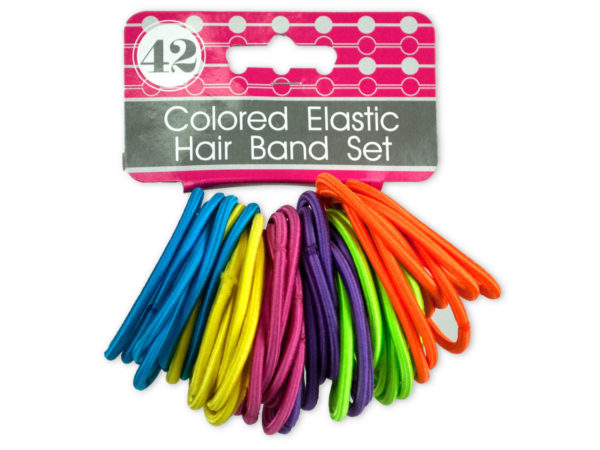 Colored Elastic HAIR Bands Set