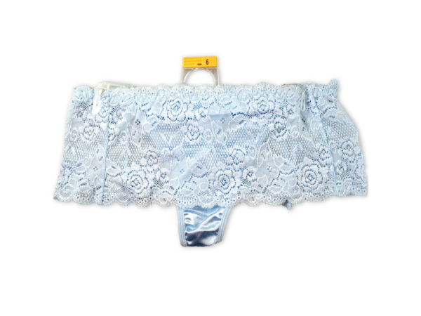 Light Blue Stretch Lace UNDERWEAR Thong