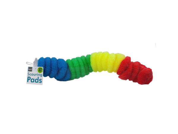 20 PaCk ColorEd SCouring Pads